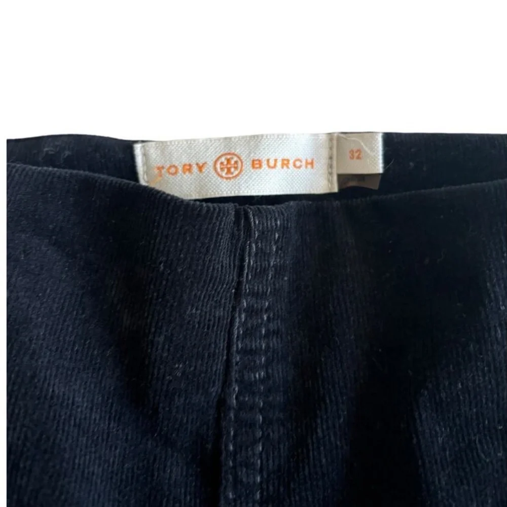 Tory Burch Women’s Black Corduroy Trousers Sz 32 GUC